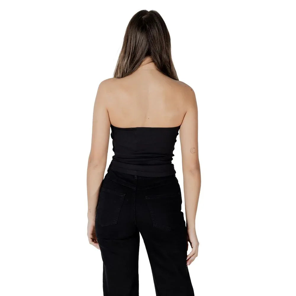 Calvin Klein Jeans Black Recycled Cotton Top - Zeiniez