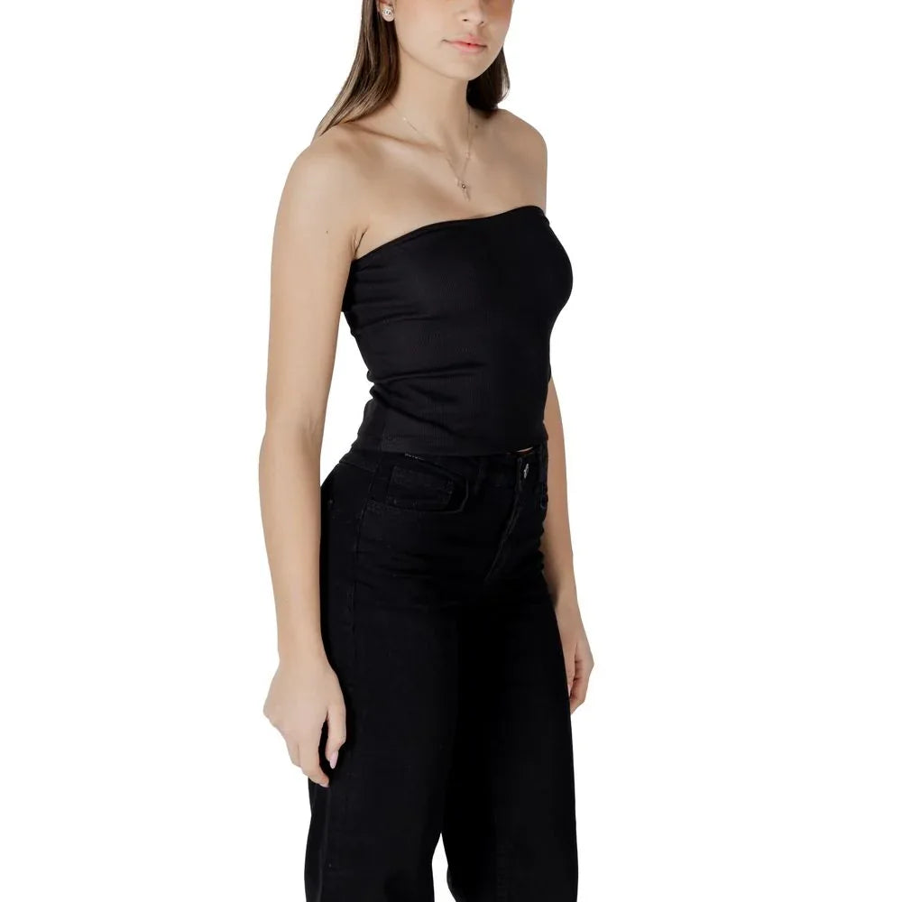 Calvin Klein Jeans Black Recycled Cotton Top - Zeiniez