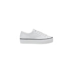 Calvin Klein Jeans Black And White Leather Platform Sneakers - Zeiniez