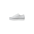 Calvin Klein Jeans Black And White Leather Platform Sneakers - Zeiniez