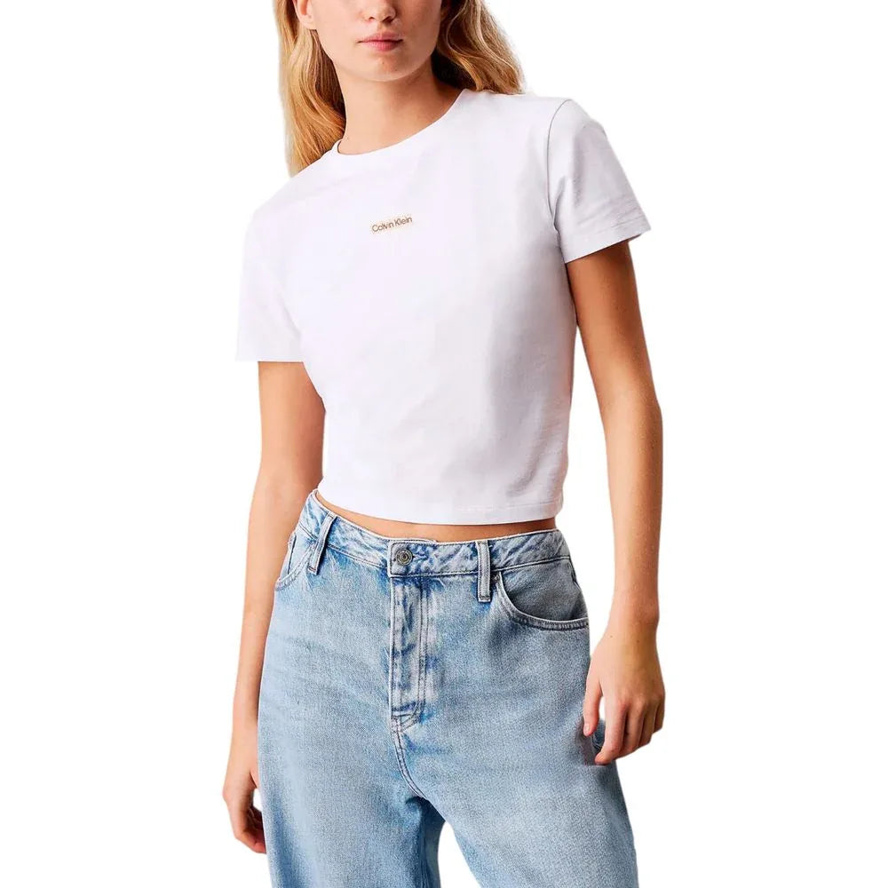 Calvin Klein Jeans White Recycled Cotton Sportswear - Zeiniez