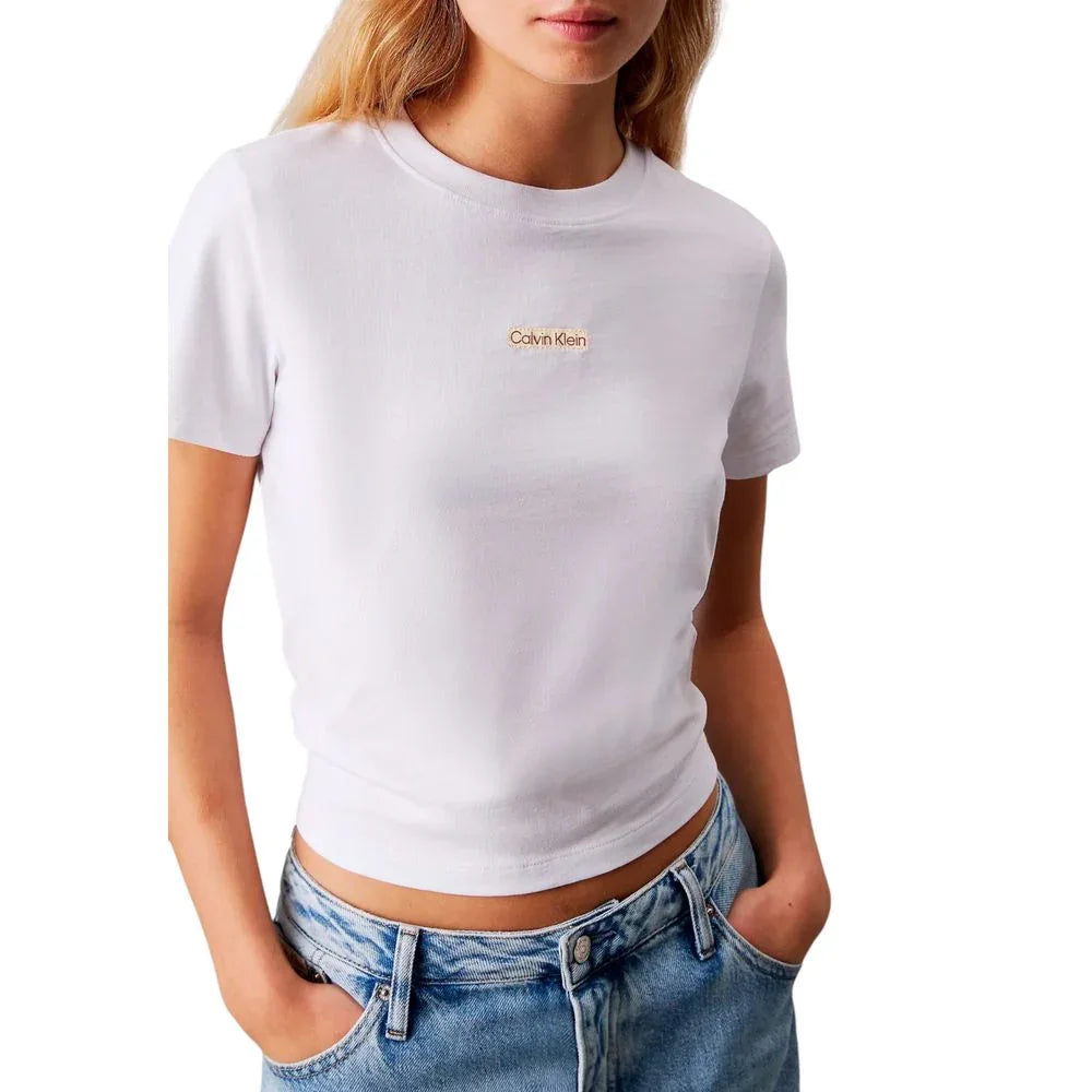 Calvin Klein Jeans White Recycled Cotton Sportswear - Zeiniez