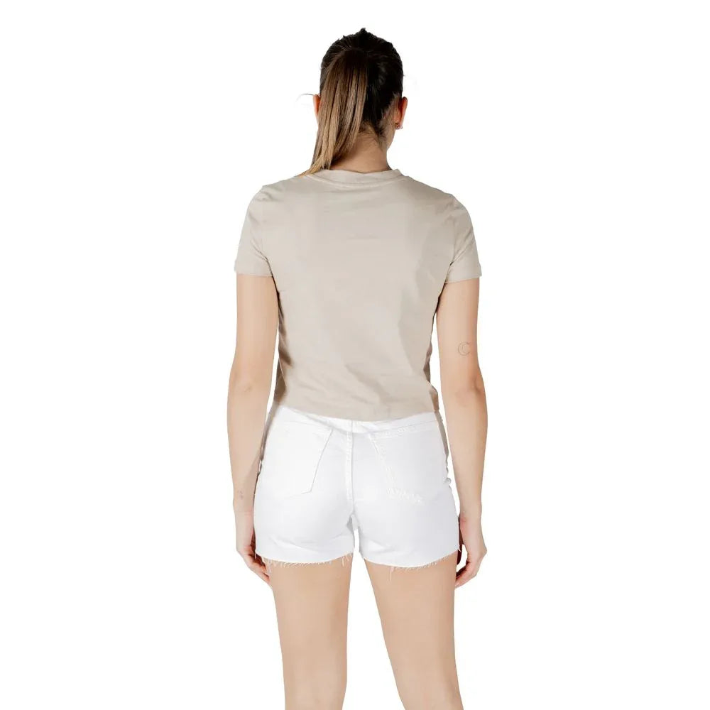 Calvin Klein Jeans Beige Recycled Cotton T-Shirt - Zeiniez
