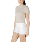 Calvin Klein Jeans Beige Recycled Cotton T-Shirt - Zeiniez