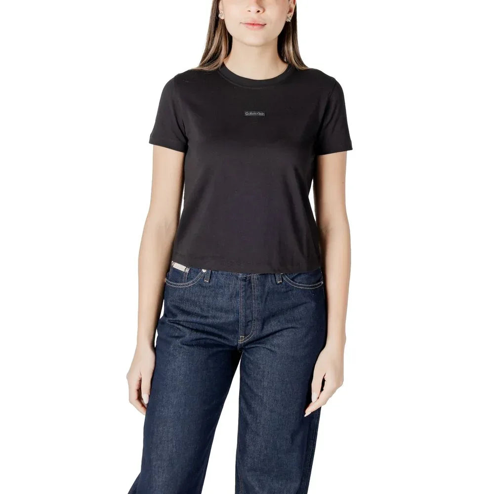 Calvin Klein Jeans Black Recycled Cotton Sportswear - Zeiniez