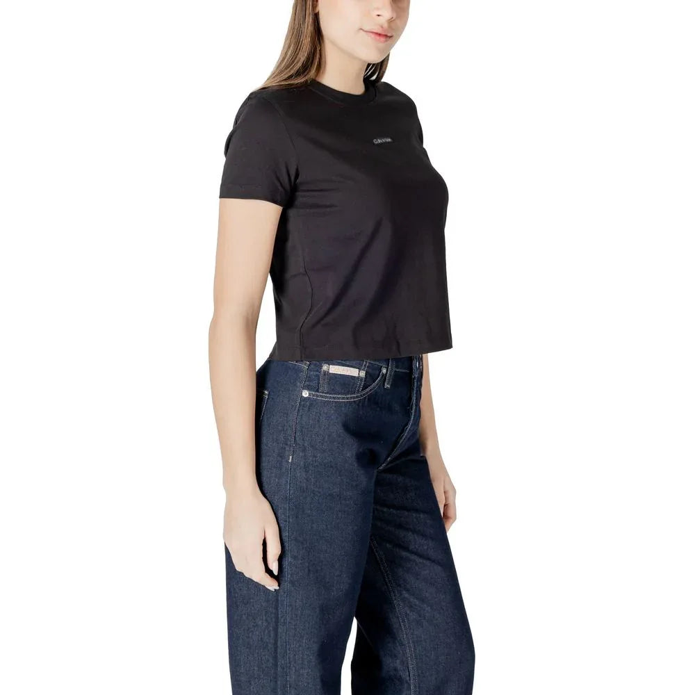 Calvin Klein Jeans Black Recycled Cotton Sportswear - Zeiniez