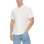 Calvin Klein White Organic Cotton Shortsleeve Shirt - Zeiniez