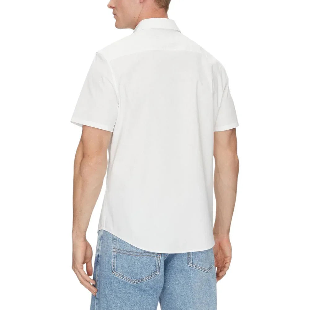 Calvin Klein White Organic Cotton Shortsleeve Shirt - Zeiniez