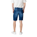 Antony Morato Blue Cotton Bermuda Shorts - Zeiniez