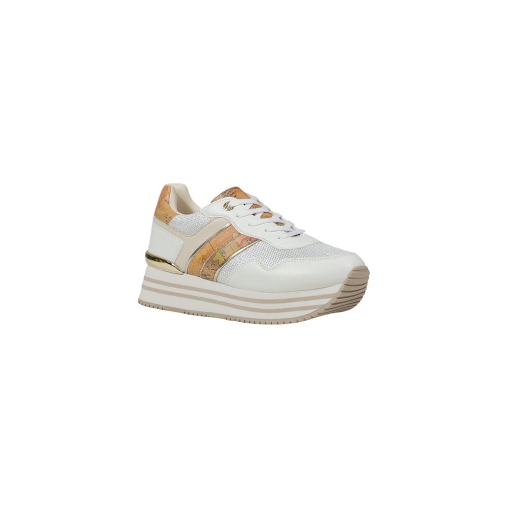 Alviero Martini Prima Classe White Polyethylene Platform Sneakers - Zeiniez