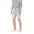 Antony Morato Light Blue Cotton Bermuda Shorts - Zeiniez