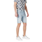 Antony Morato Light Blue Cotton Bermuda Shorts - Zeiniez