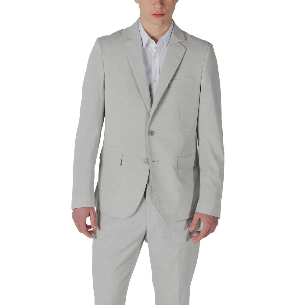 Antony Morato Gray Polyester Blazer - Zeiniez