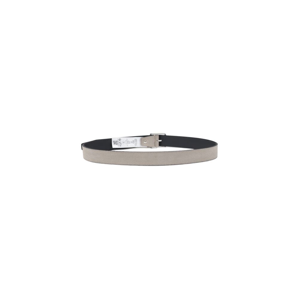 Antony Morato Gray Leather Regular Belt - Zeiniez