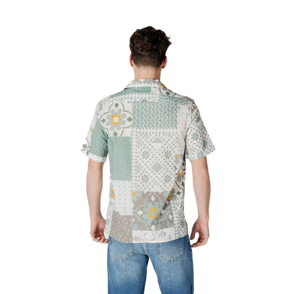 Antony Morato Bicolor Viscose Shortsleeve Shirt - Zeiniez