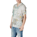 Antony Morato Bicolor Viscose Shortsleeve Shirt - Zeiniez