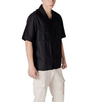 Antony Morato Black Lyocell Shortsleeve Shirt - Zeiniez