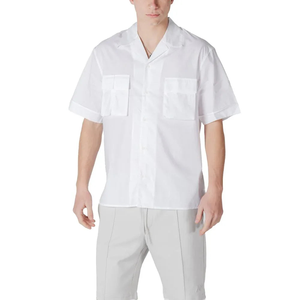 Antony Morato White Lyocell Shortsleeve Shirt - Zeiniez