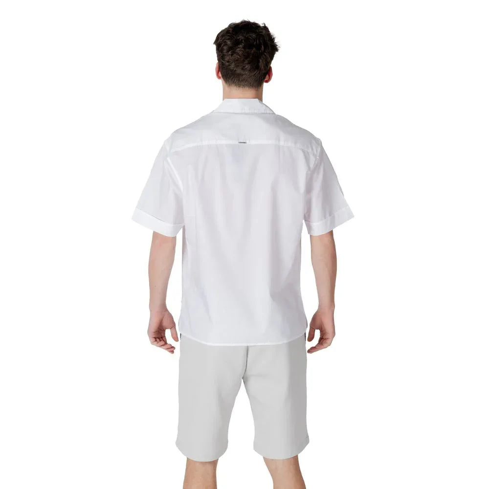 Antony Morato White Lyocell Shortsleeve Shirt - Zeiniez