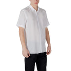 Antony Morato White Lyocell Shortsleeve Shirt - Zeiniez