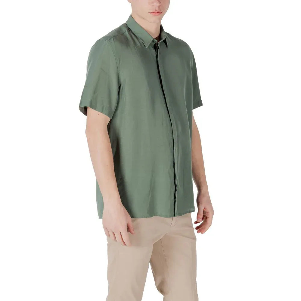 Antony Morato Bicolor Lyocell Shortsleeve Shirt - Zeiniez