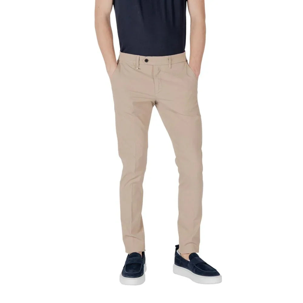 Antony Morato Beige Cotton Skinny Pants - Zeiniez