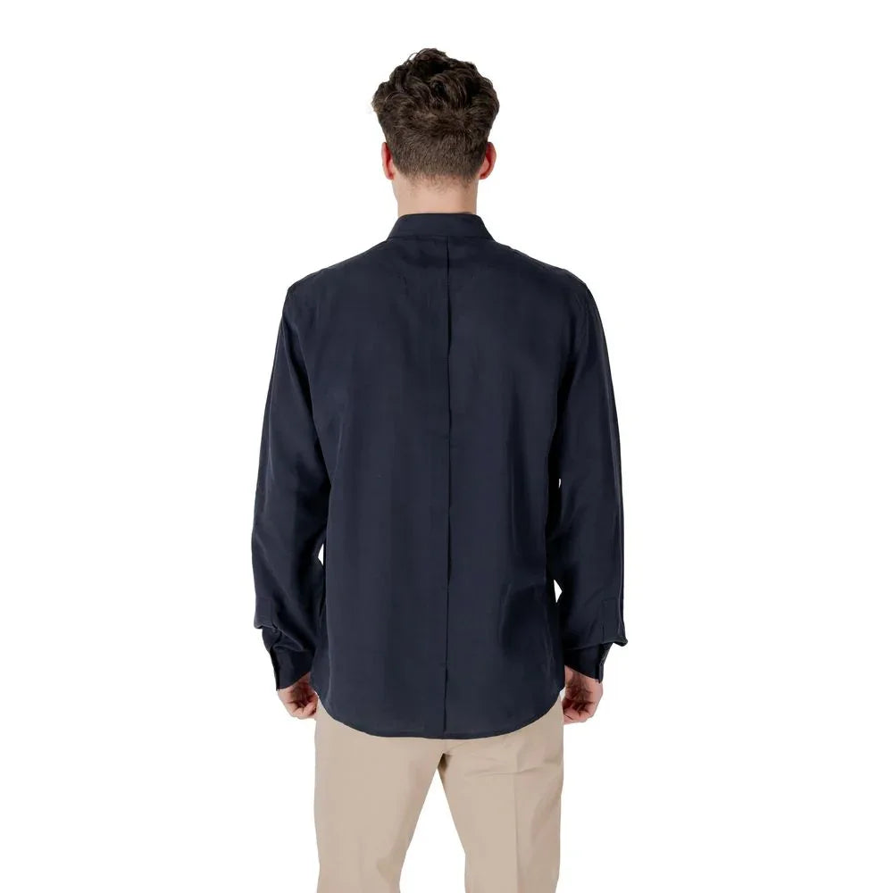 Antony Morato Blue Lyocell Shirt - Zeiniez