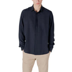 Antony Morato Blue Lyocell Shirt - Zeiniez