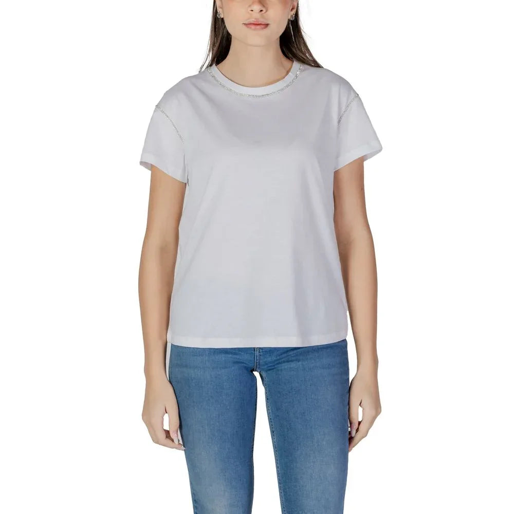 Liu Jo White Cotton T-Shirt - Zeiniez