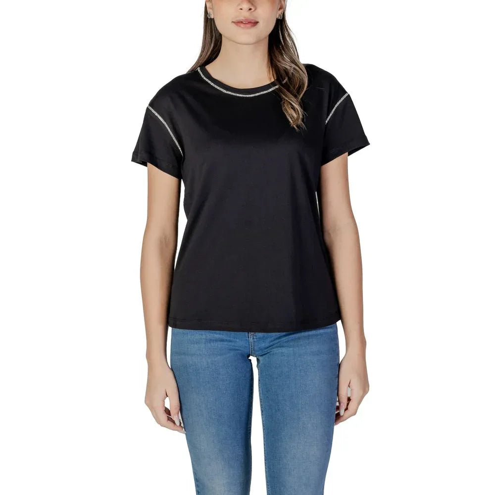 Liu Jo Black Cotton T-Shirt - Zeiniez