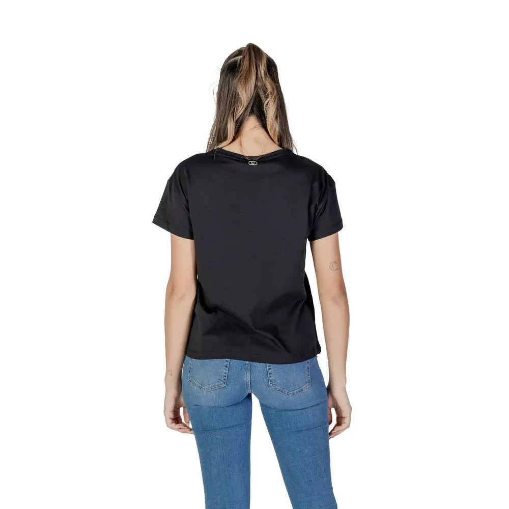 Liu Jo Black Cotton T-Shirt - Zeiniez