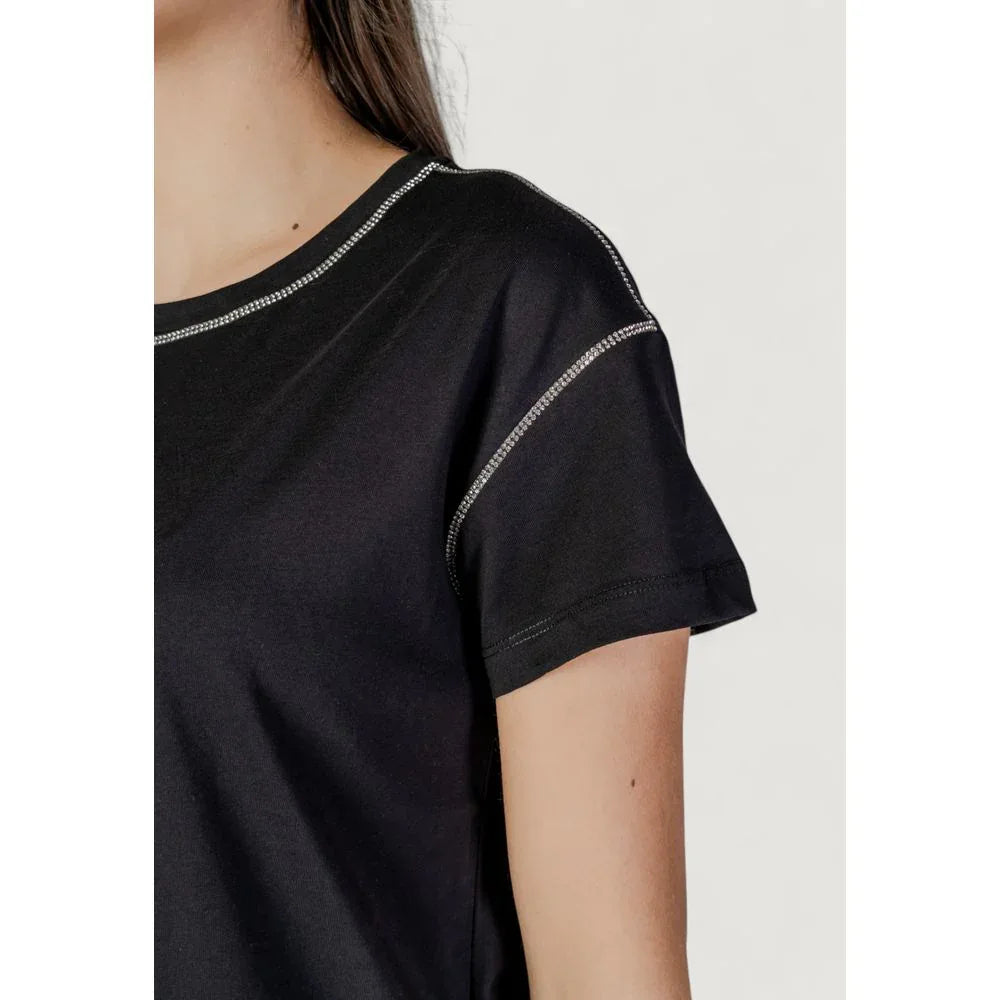 Liu Jo Black Cotton T-Shirt - Zeiniez