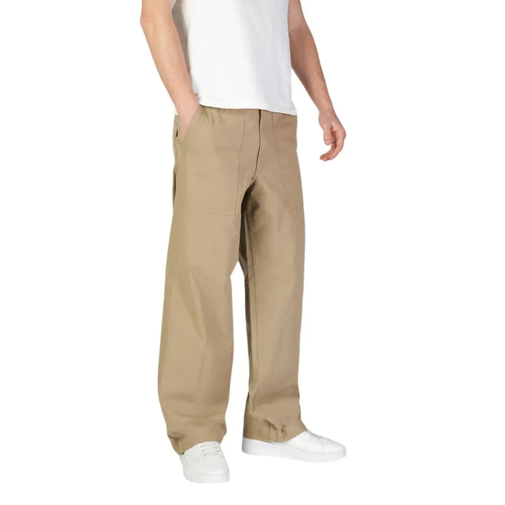 Jack Jones Beige Cotton Casual Pants - Zeiniez