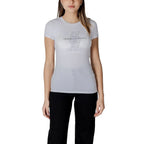 Armani Exchange White Cotton T-Shirt - Zeiniez