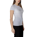 Armani Exchange White Cotton T-Shirt - Zeiniez