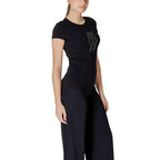 Armani Exchange Black Cotton T-Shirt - Zeiniez