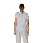 Armani Exchange White Cotton T-Shirt - Zeiniez