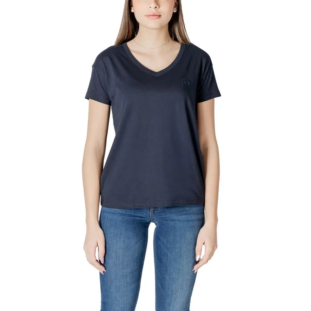 Armani Exchange Blue Cotton T-Shirt - Zeiniez