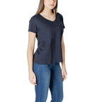Armani Exchange Blue Cotton T-Shirt - Zeiniez