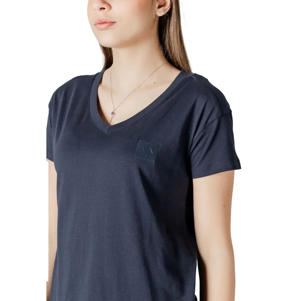 Armani Exchange Blue Cotton T-Shirt - Zeiniez