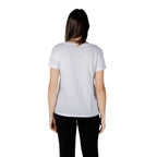 Armani Exchange White Cotton T-Shirt - Zeiniez
