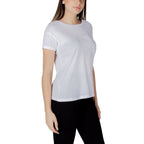 Armani Exchange White Cotton T-Shirt - Zeiniez