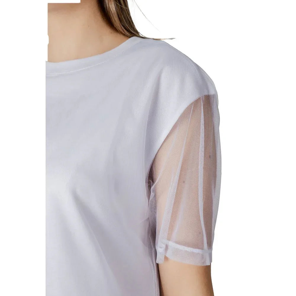 Armani Exchange White Cotton T-Shirt - Zeiniez
