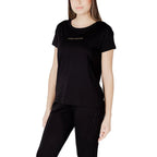 Armani Exchange Black Cotton T-Shirt - Zeiniez
