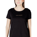 Armani Exchange Black Cotton T-Shirt - Zeiniez
