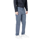 Armani Exchange Blue Cotton Skinny Pants - Zeiniez