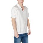 Armani Exchange White Cotton Polo Shirt - Zeiniez