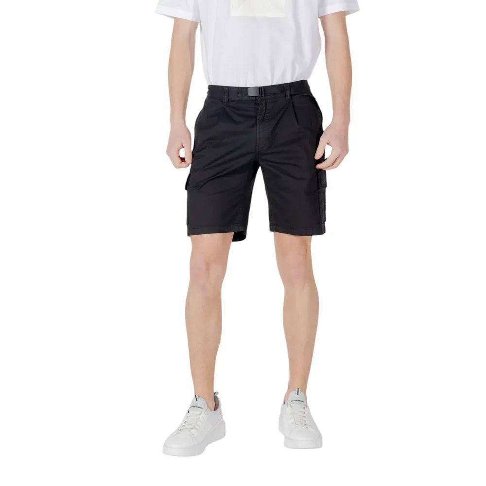 Hugo Boss Black Cotton Bermuda Shorts - Zeiniez