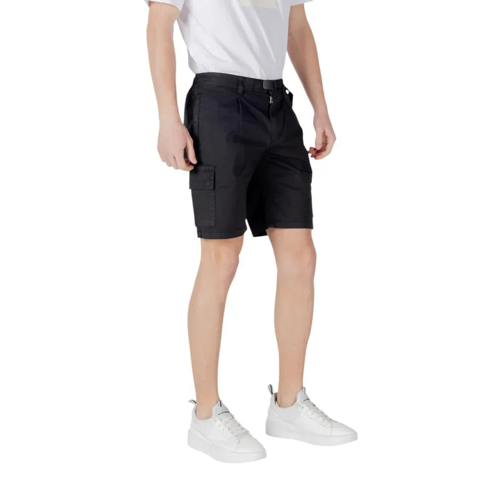 Hugo Boss Black Cotton Bermuda Shorts - Zeiniez