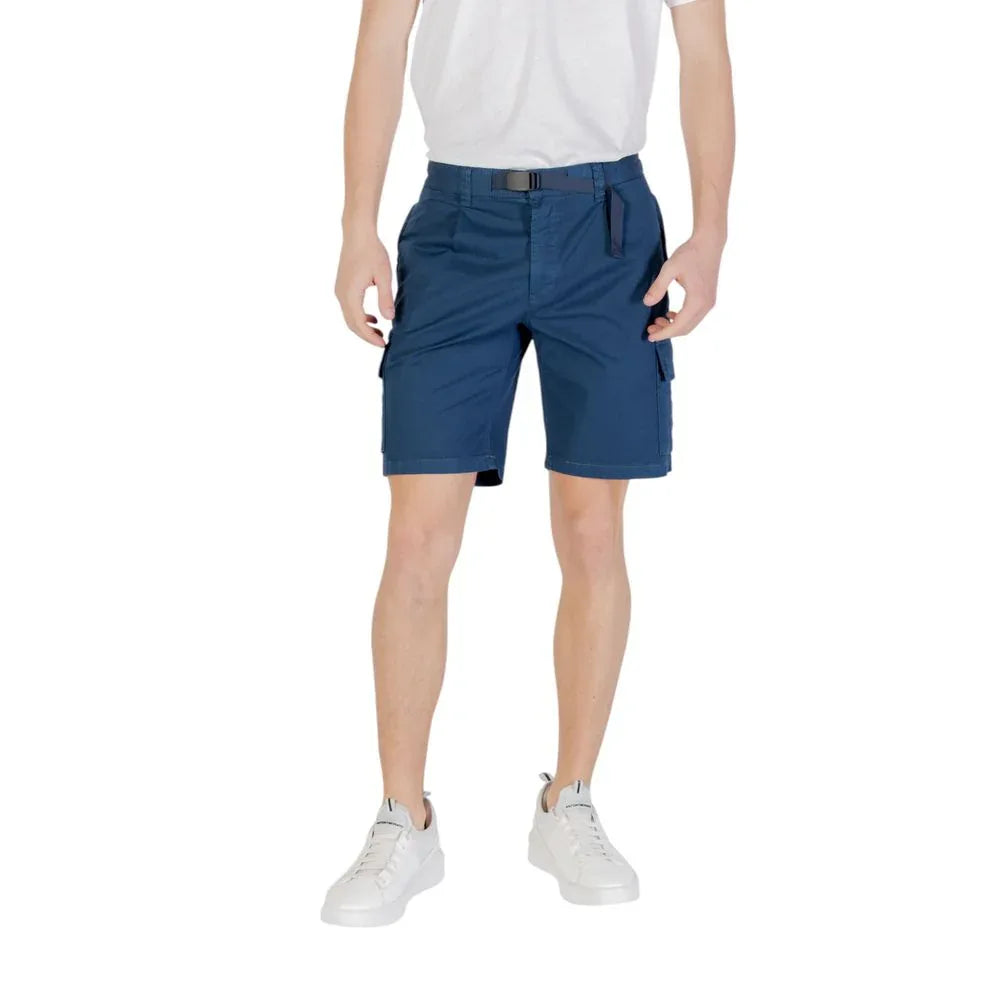 Hugo Boss Blue Cotton Bermuda Shorts - Zeiniez